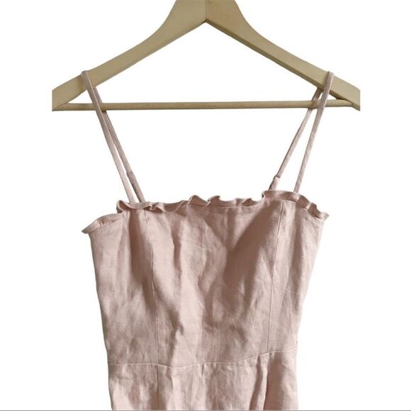 Reformation Ava Ruffle Linen Mini Dress - Picture 4 of 6